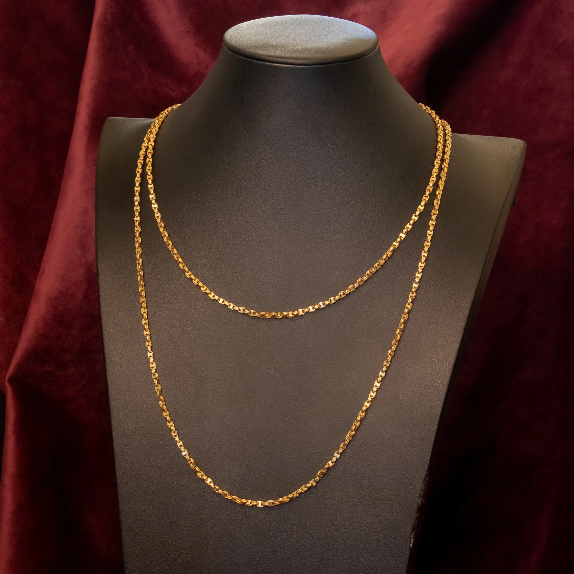 Antique Victorian 9ct Gold Guard Chain