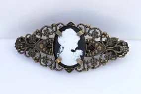 CAMEO HAIR BARRETTE