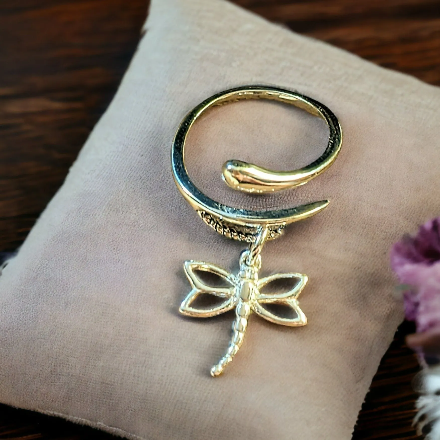 Dragonfly Wrap Ring