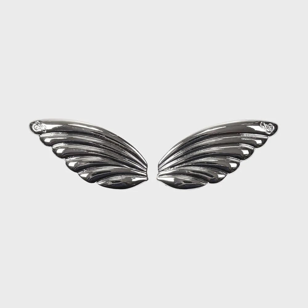 [EIREVE] Seasonless ANGEL WING SHELL GLOSSY BARRETTE SET (2 PCS)