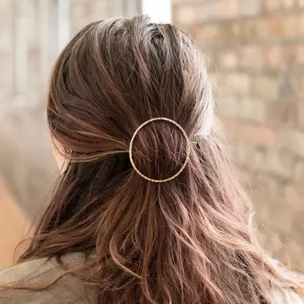 Ellipse Circle Hair Clip