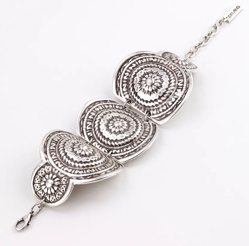 Flower Disc Bracelet