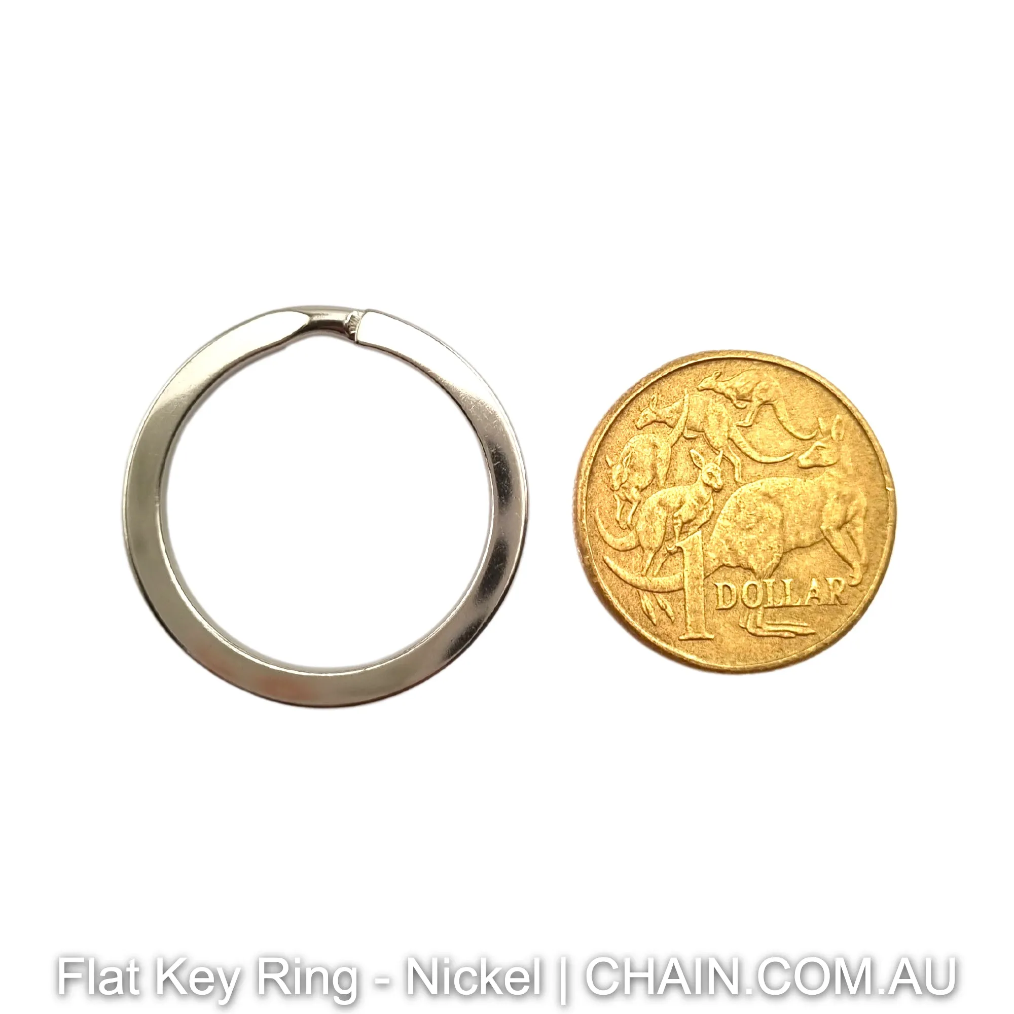 Key Ring - Flat - Nickel