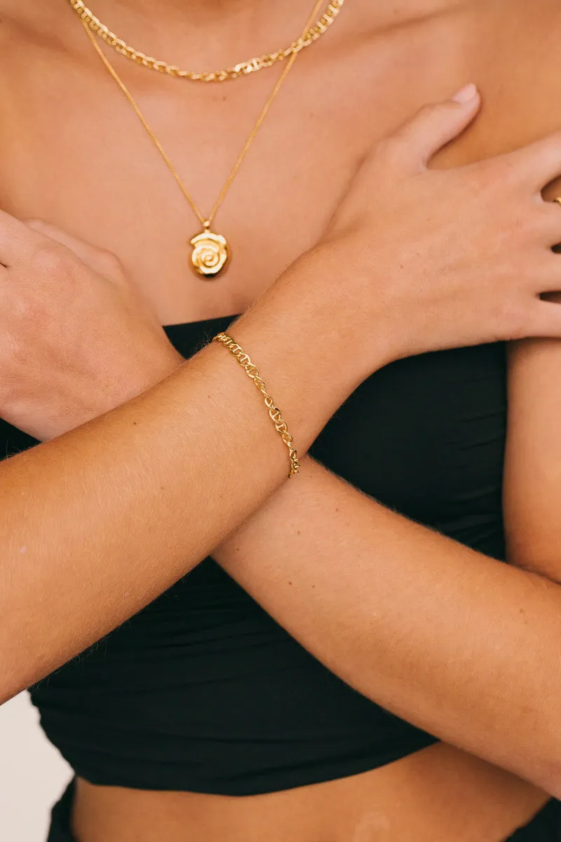 Mariner Chain Bracelet Gold Plated