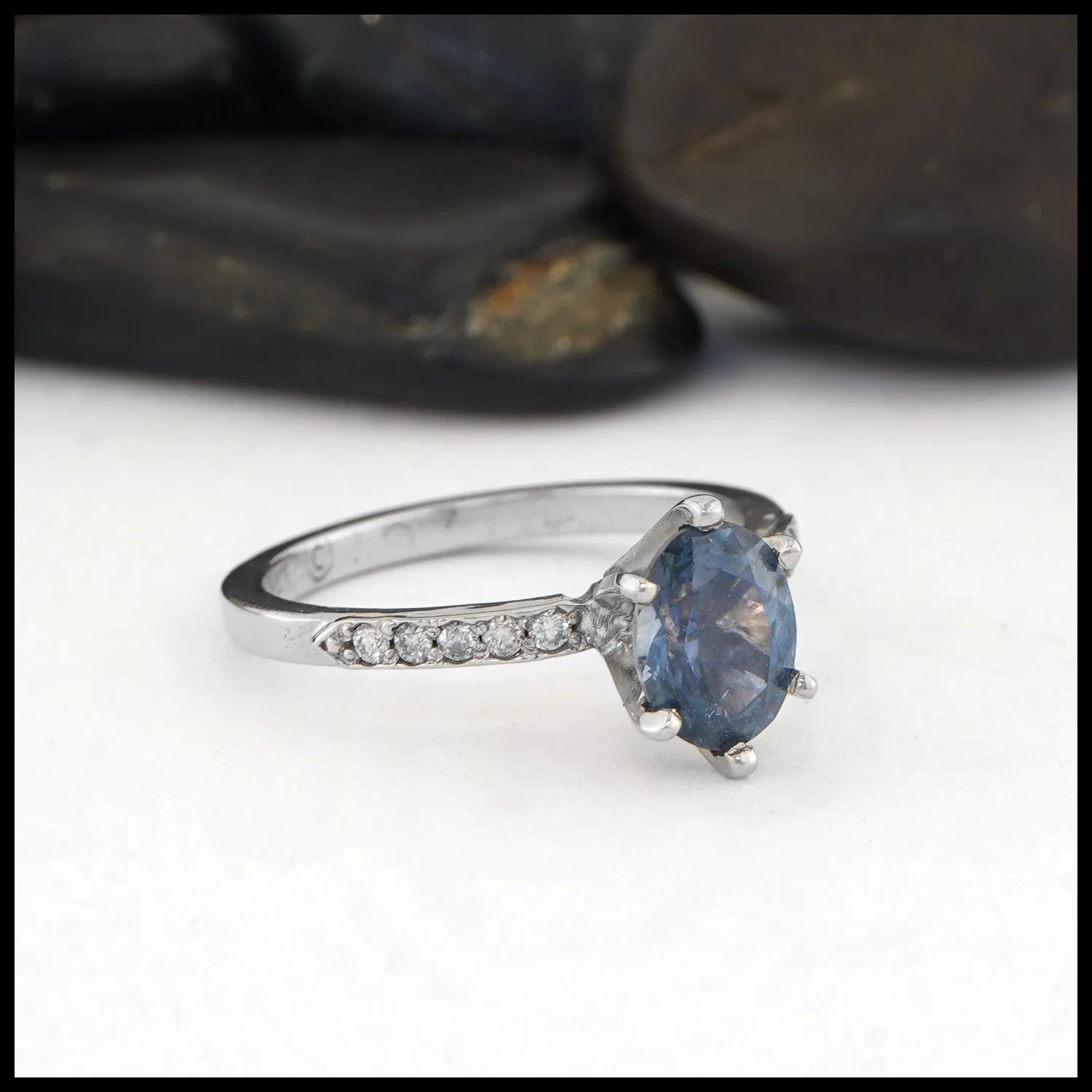 Montana Sapphire and Diamonds Ring