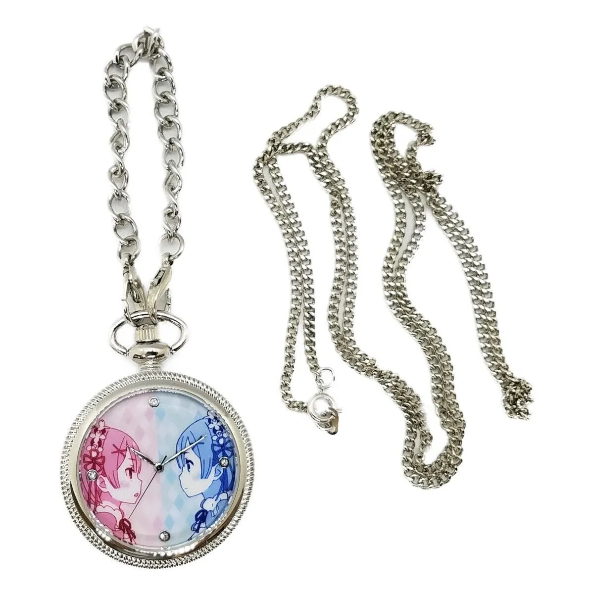 Re:Zero Starting Life in Another World Rem Ram 2way Pocket Watch Japan Limited
