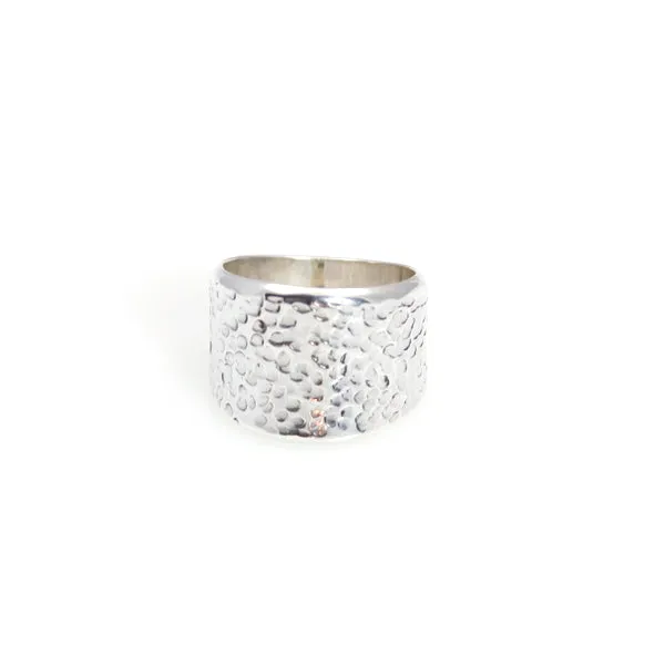Ring - Band Hammered Sterling Silver