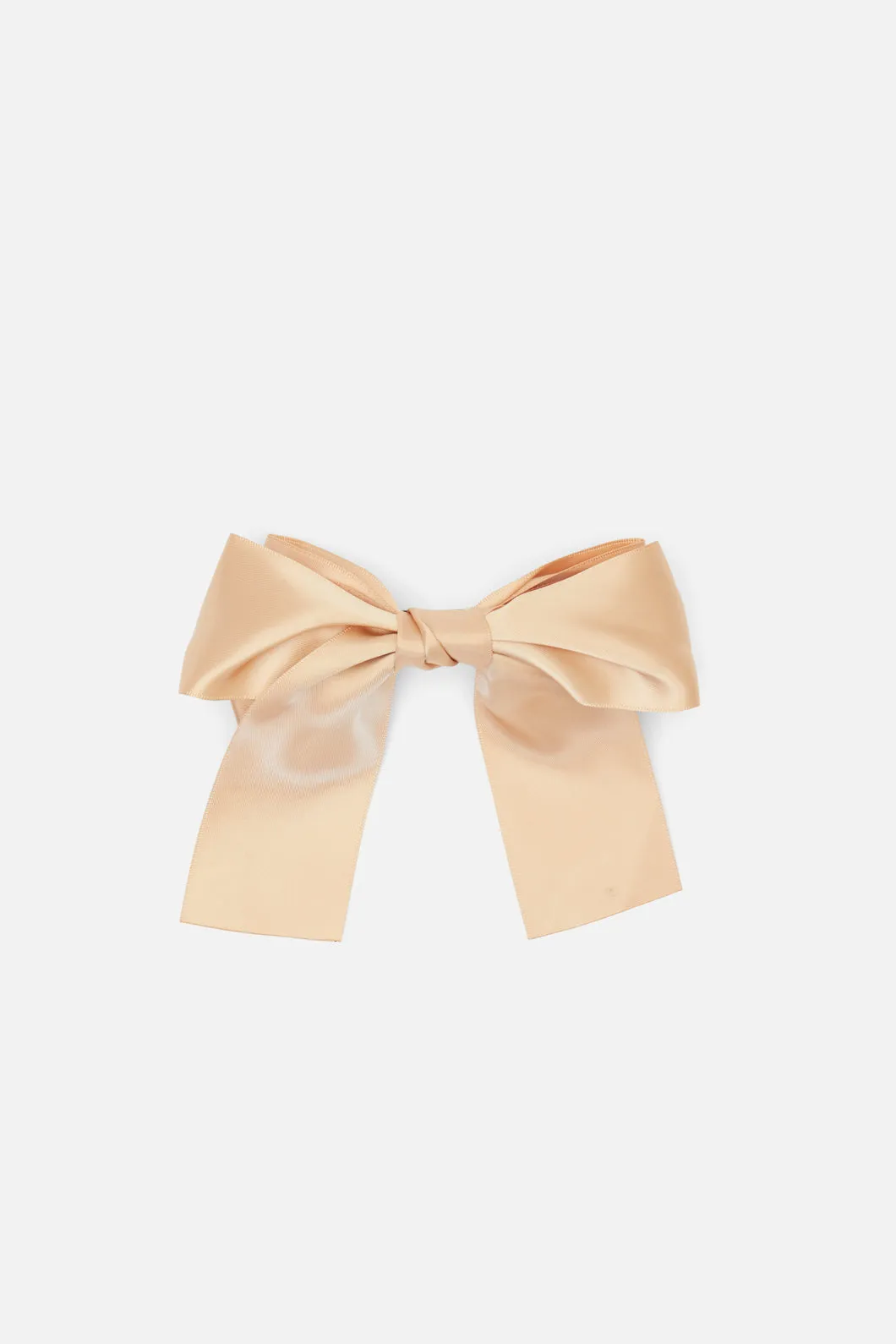 Satin Bow Barrette Clip