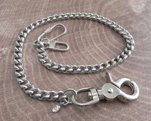 Small Laser Leash Wallet Chain