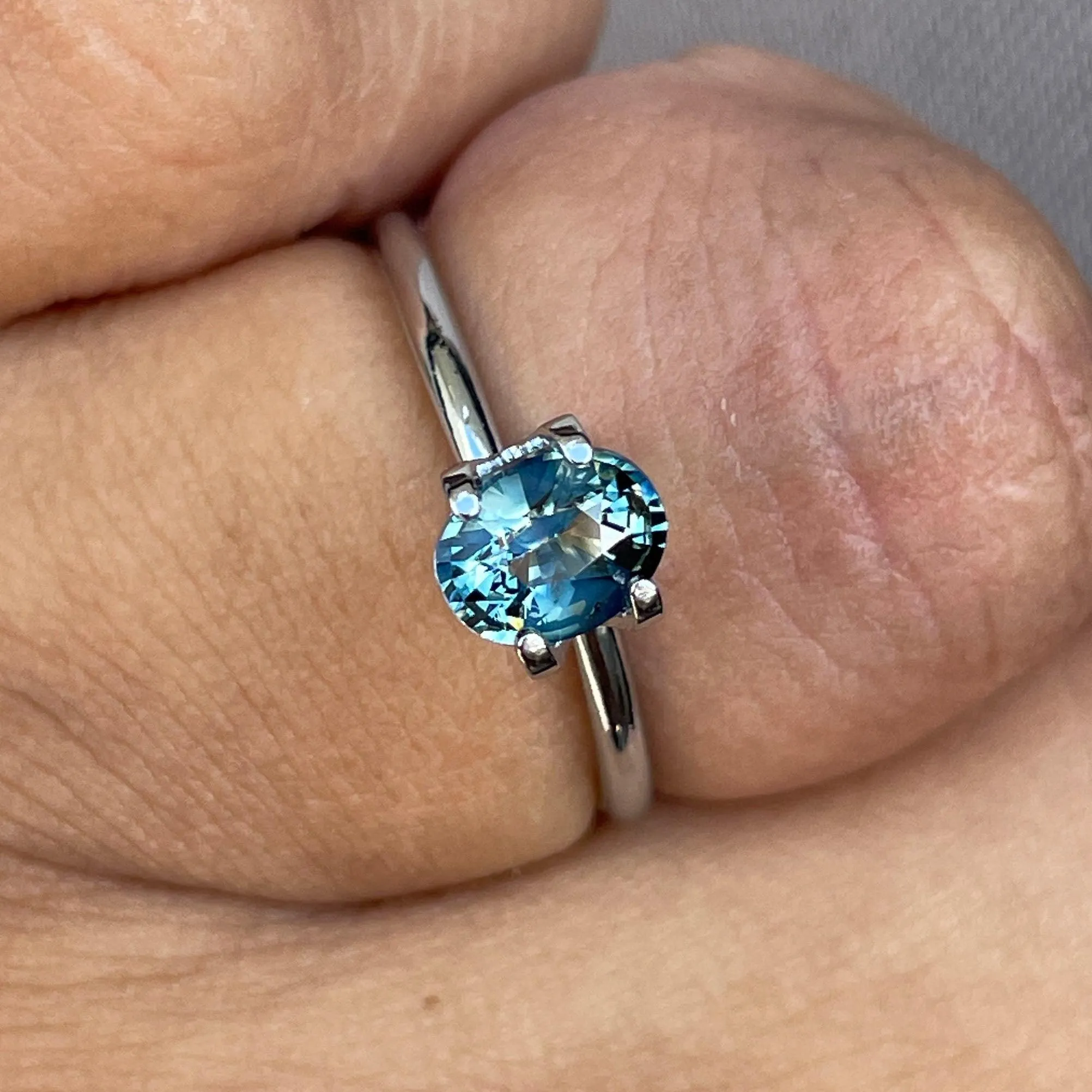 Teal Sapphire 1.07 Ct, Natural Teal Sapphire Ring, Teal Sapphire Engagement Ring, bespoke Ring, For Custom ring Loose gem