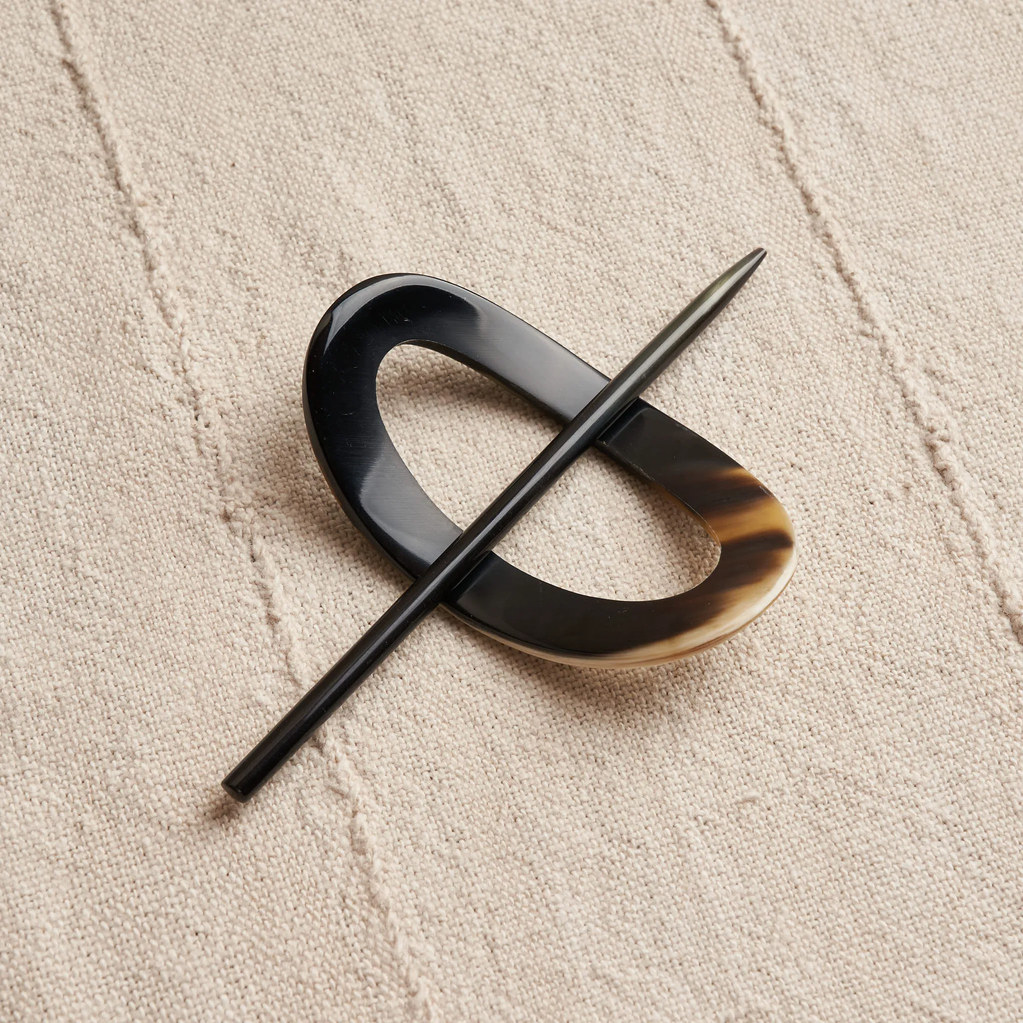 Upcycled Horn Barrette