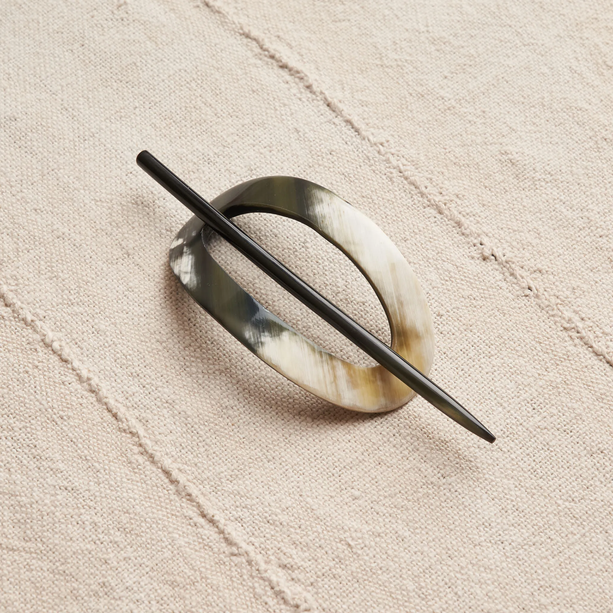 Upcycled Horn Barrette