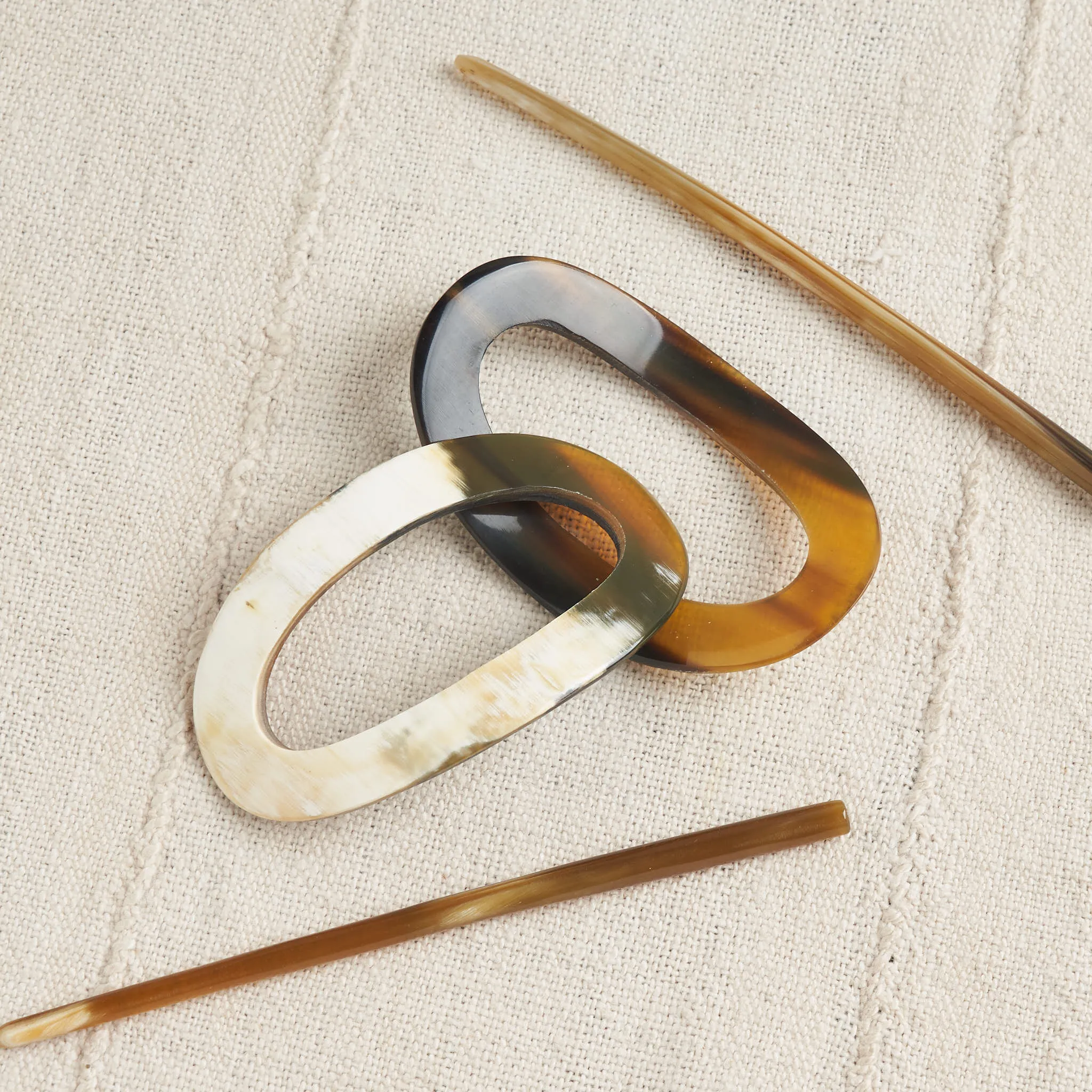 Upcycled Horn Barrette