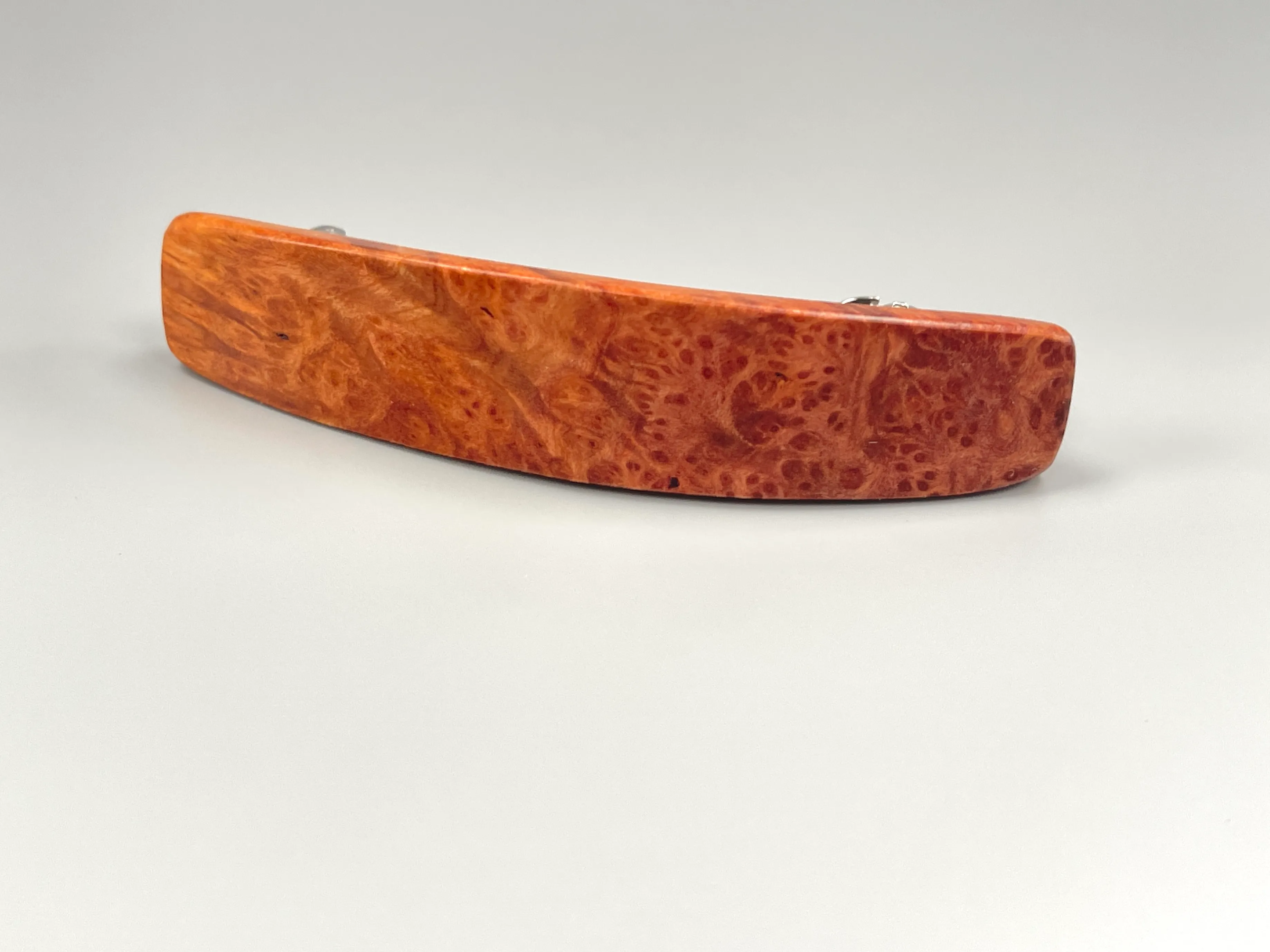 wood hair clip for women XL Redwood Burl wooden barrette,